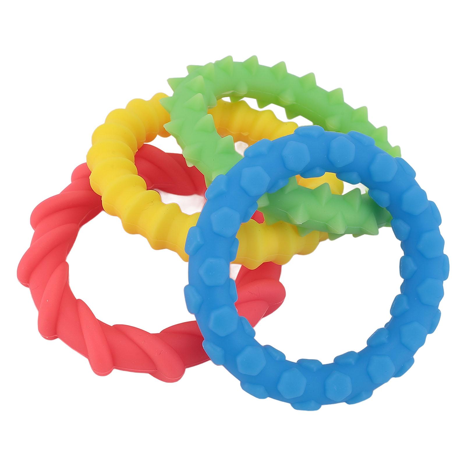 4 шт. детские сенсорные кольца-игрушки силиконовые яркие цвета текстурированные приятные для кожи сенсорные браслеты
4 шт. детские сенсорные кольца-игрушки силиконовые яркие цвета текстурированные приятные для кожи сенсорные браслеты