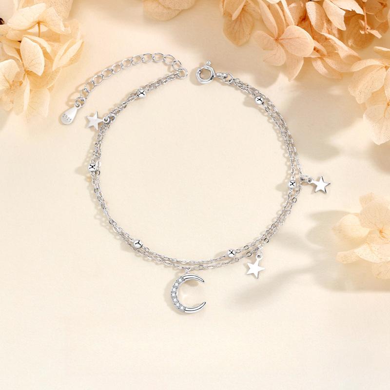 Star and Moon Bracelet for Women, Niche Fresh and High-end Design Sense Ins Wind Double-layer Star Bracelet Jewelry for Women
Star and Moon Bracelet for Women, Niche Fresh and High-end Design Sense Ins Wind Double-layer Star Bracelet Jewelry for Women