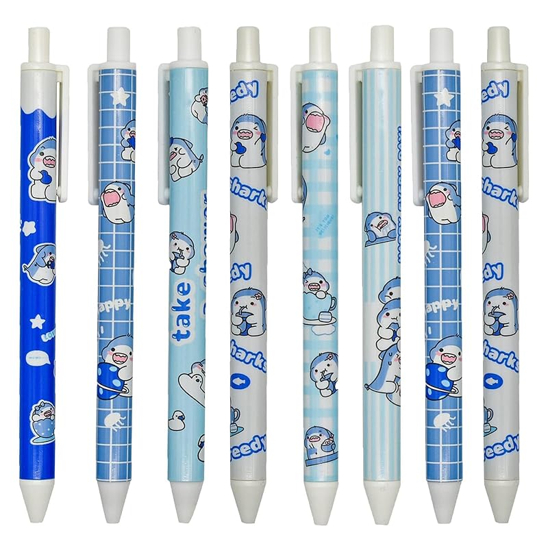 Maydahui cute shark shark Knock type ballpoint pen 12 pieces set 0.5mm black ink Fashionable gel animal fish stationery For writing gift present
Maydahui cute shark shark Knock type ballpoint pen 12 pieces set 0.5mm black ink Fashionable gel animal fish stationery For writing gift present