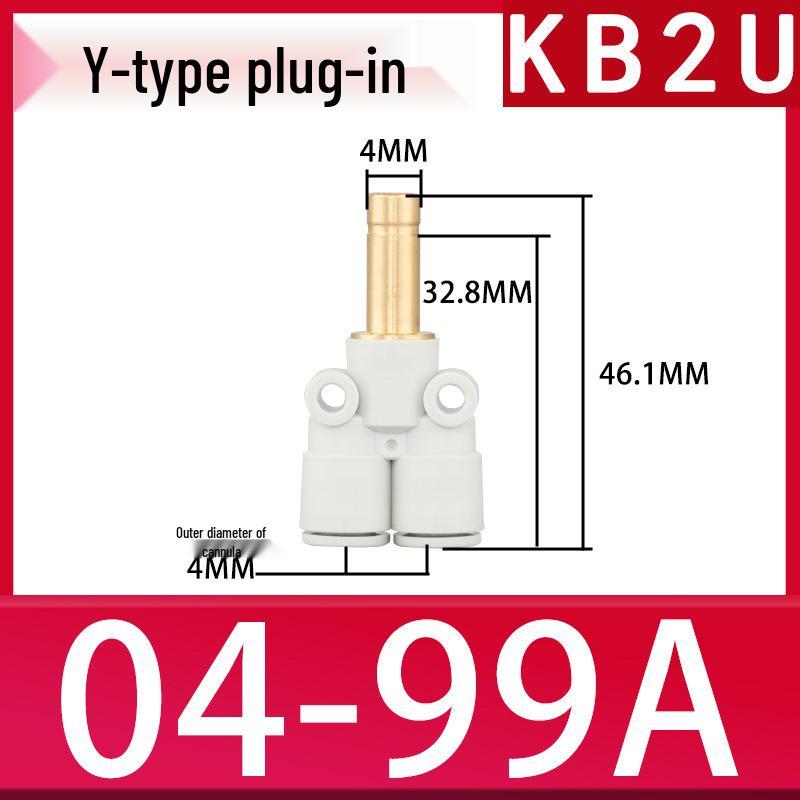 SMC Push-in Y Pneumatic Air Tube Fitting (White) KB2U04-99A, KB2X04-06A/08-10.
SMC Push-in Y Pneumatic Air Tube Fitting (White) KB2U04-99A, KB2X04-06A/08-10.
