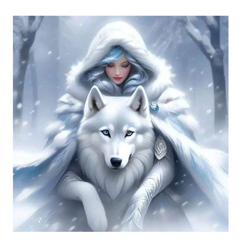 5D DIY Алмазная картина, вышивка крестом, женщина и белый волк, полный квадратный набор для вышивки алмазами, мозаика, ремесла, украшение для дома, подарок Round 50x50cm
5D DIY Алмазная картина, вышивка крестом, женщина и белый волк, полный квадратный набор для вышивки алмазами, мозаика, ремесла, украшение для дома, подарок Round 50x50cm