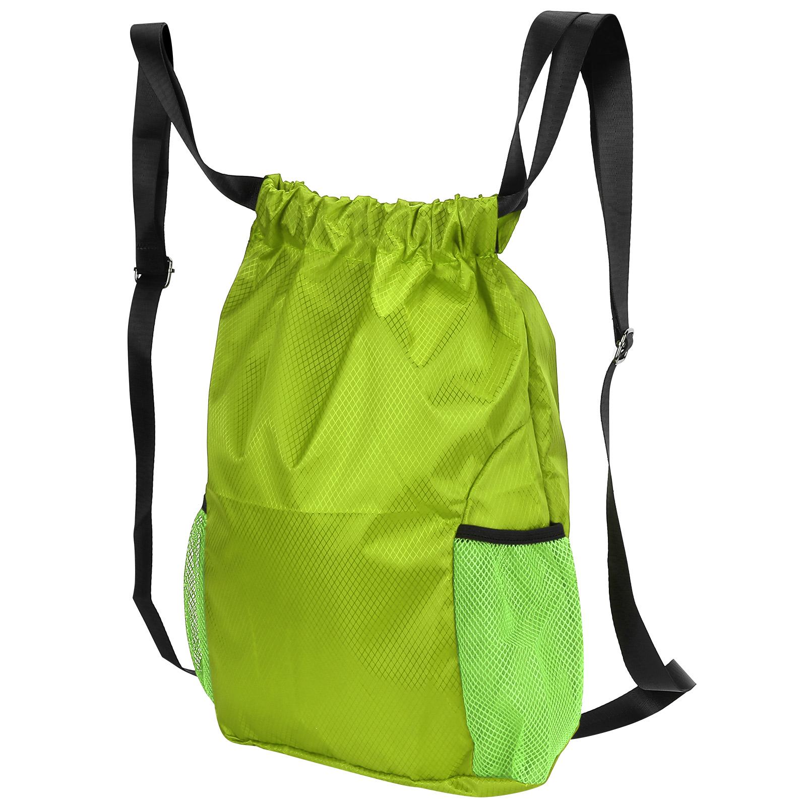 Утолщенная дорожная сумка для хранения из полиэфирного волокна с завязками на плече, водонепроницаемый рюкзак небесно-голубого цвета