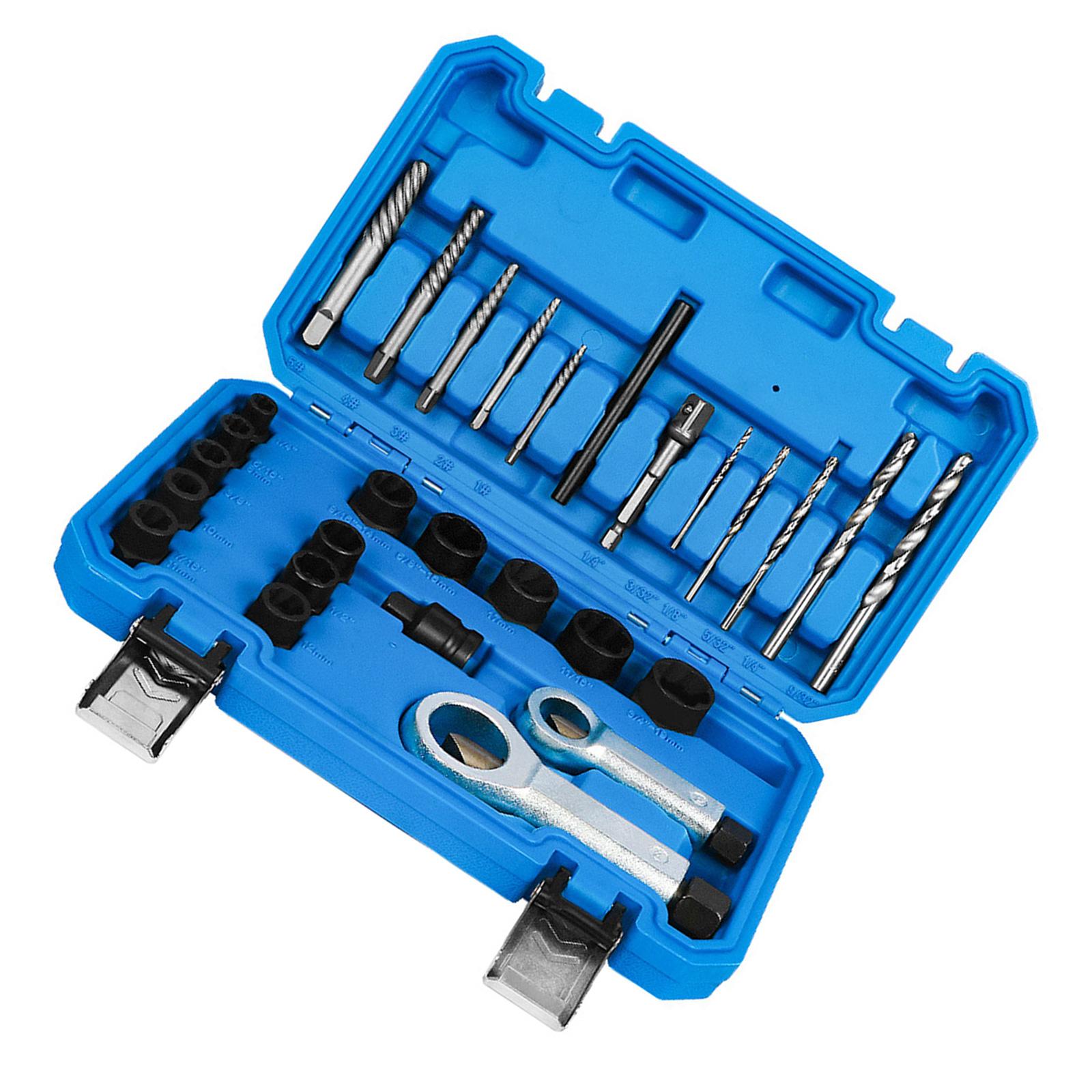 28 шт., поврежденный ударом болт, гайка, съемник винта, экстрактор, набор инструментов, набор инструментов для удаления болта, гайки, винта, торцовый ключ
28 шт., поврежденный ударом болт, гайка, съемник винта, экстрактор, набор инструментов, набор инструментов для удаления болта, гайки, винта, торцовый ключ