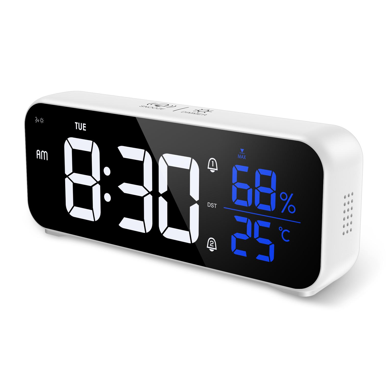 LED Mirror Alarm Clock Rechargeable Digital Music Voice Clock Desk Clock With Adjustable Brightness for Bedroom Home Office
LED Mirror Alarm Clock Rechargeable Digital Music Voice Clock Desk Clock With Adjustable Brightness for Bedroom Home Office