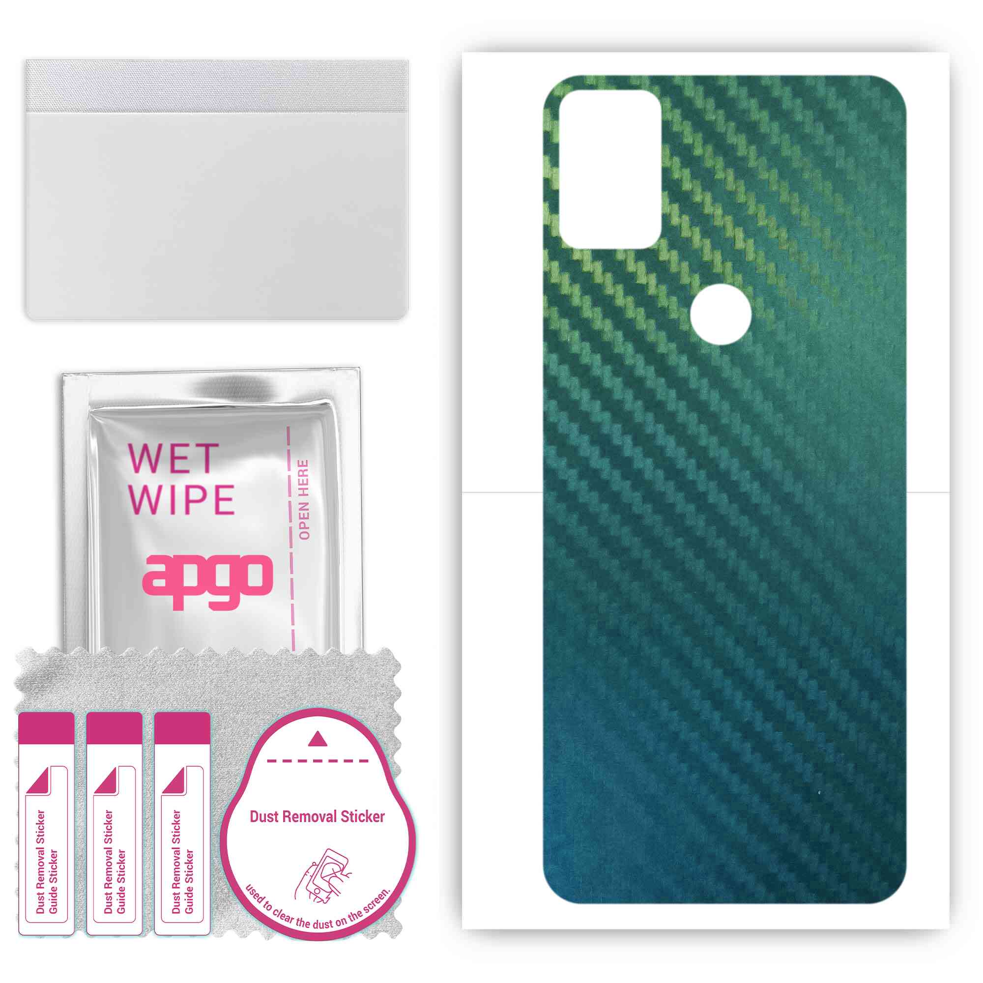 Apgo Protective Skin Sticker for the back compatible with Alcatel 3x, Wrap Film, Foil, Vinyl - Pattern Carbon Chameleon CAKA1
Apgo Protective Skin Sticker for the back compatible with Alcatel 3x, Wrap Film, Foil, Vinyl - Pattern Carbon Chameleon CAKA1