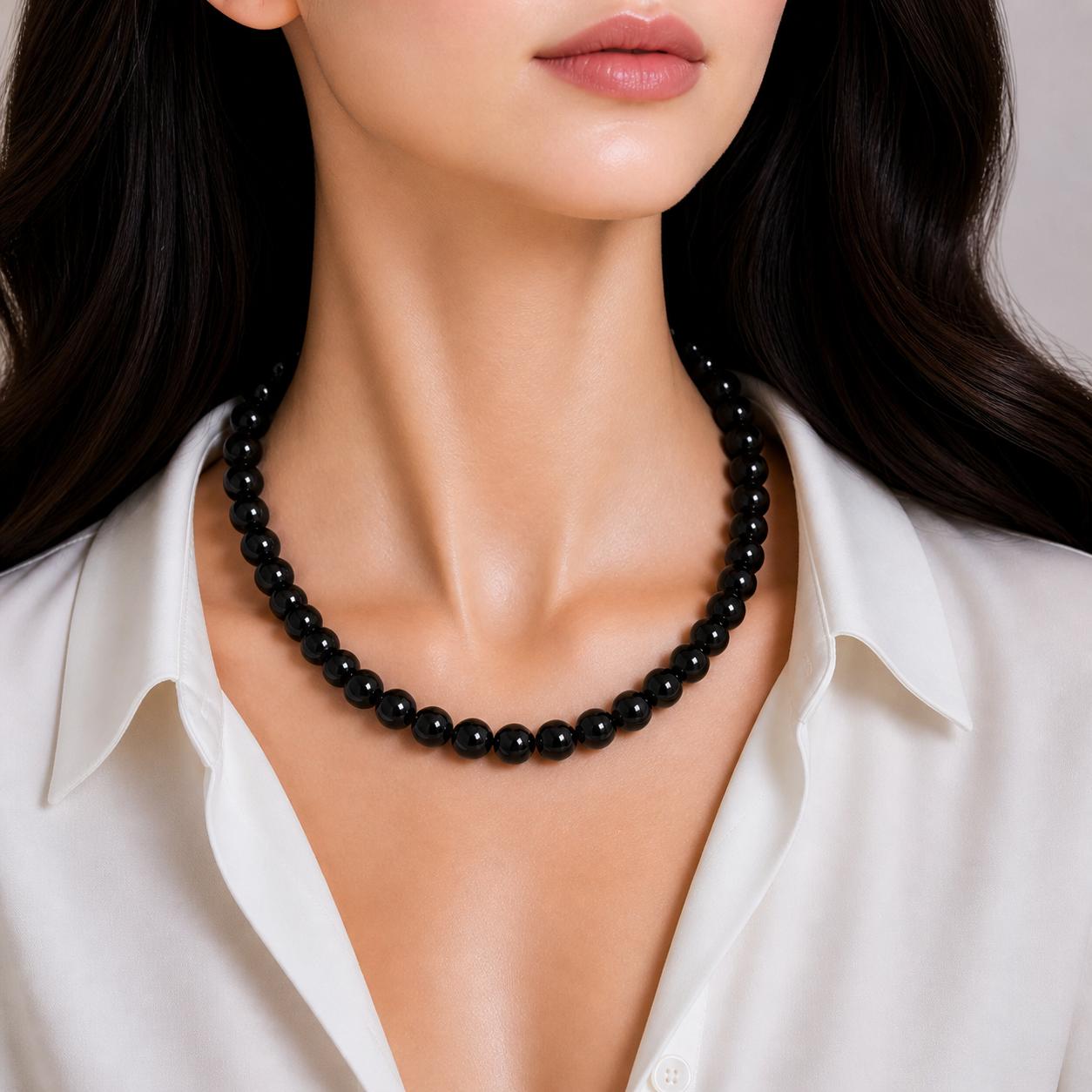 8mm Natural Silver Obsidian Gemstone Round Beads Jewelry Handmade Elegant Necklace 17-20 For Women 8BN-55
8mm Natural Silver Obsidian Gemstone Round Beads Jewelry Handmade Elegant Necklace 17-20 For Women 8BN-55