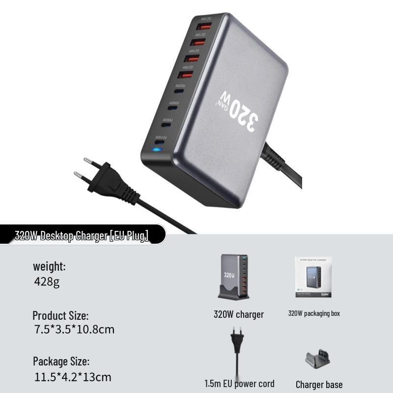 600W Gallium Nitride PD Fast Charger for Mobile, Tablet & Laptop with QC3.0
600W Gallium Nitride PD Fast Charger for Mobile, Tablet & Laptop with QC3.0
