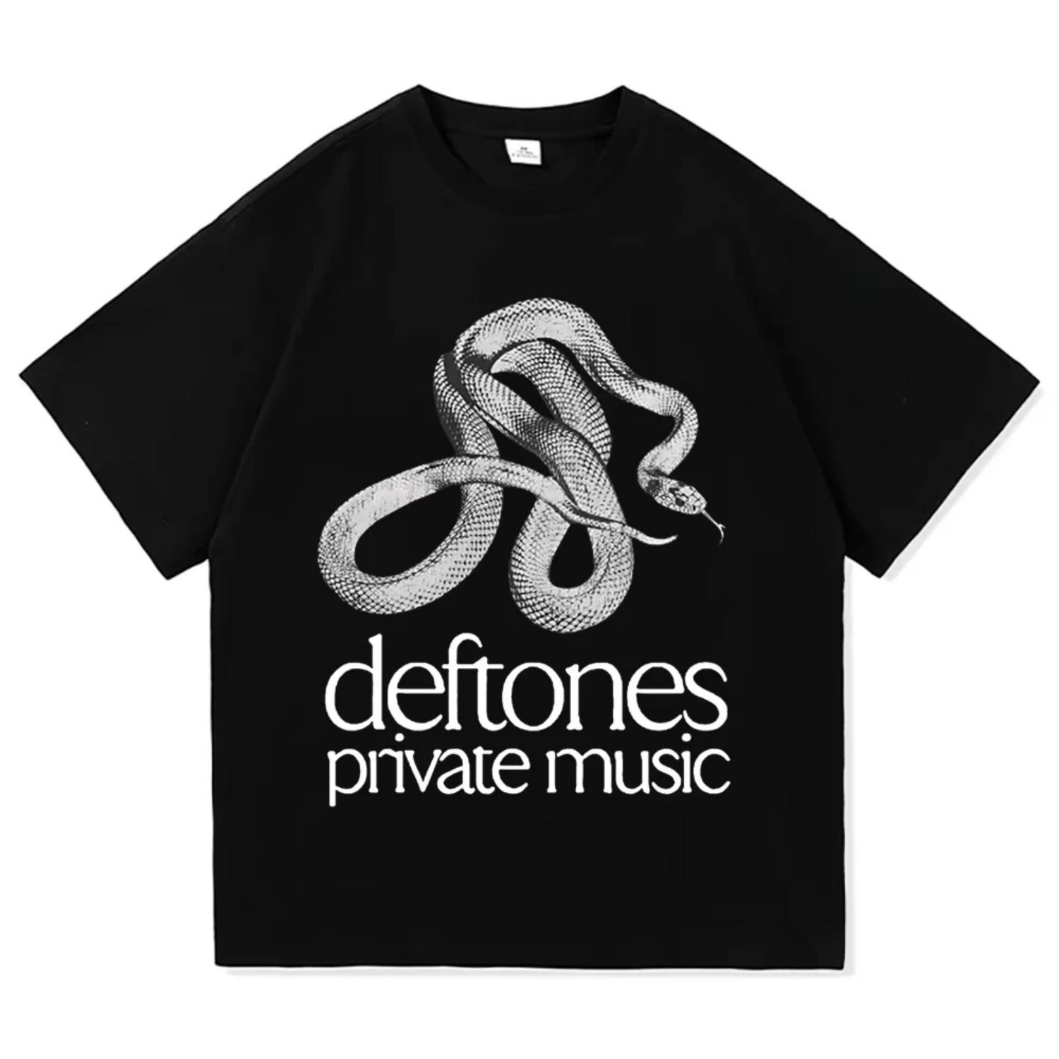 Private Music Tracklist Tees Deftones Rock Band Printing T-shirts Cotton Loose Short Sleeve T Shirt Unisex Streetwear XXXXXL чорний
Private Music Tracklist Tees Deftones Rock Band Printing T-shirts Cotton Loose Short Sleeve T Shirt Unisex Streetwear XXXXXL чорний
