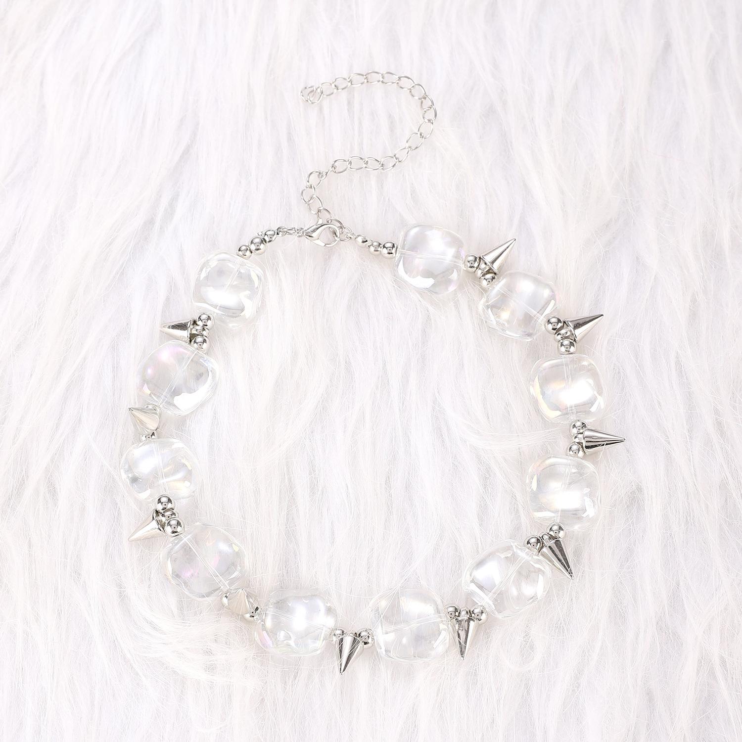Punk Diablo Hottie Hip Hop Splicing Rivet Necklace Male and Female Alloy Non-Fading Niche Design Clavicle Chain Tide
Punk Diablo Hottie Hip Hop Splicing Rivet Necklace Male and Female Alloy Non-Fading Niche Design Clavicle Chain Tide