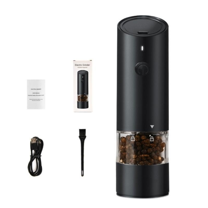 Home Cooking Aid USB Electric Peppers and Salt Mill Set Cooking Utensils чорний
Home Cooking Aid USB Electric Peppers and Salt Mill Set Cooking Utensils чорний