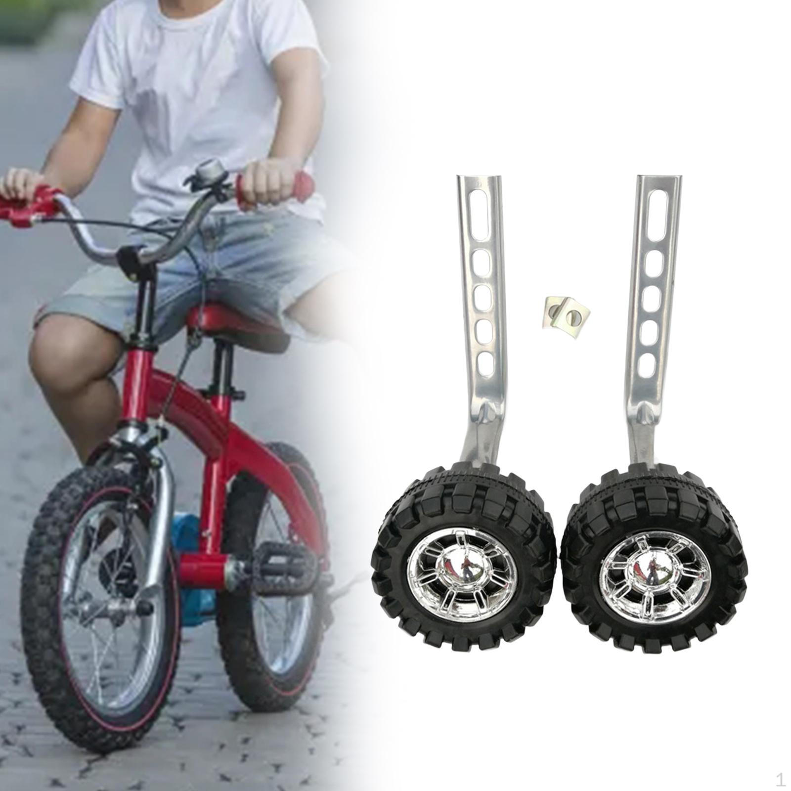 1 пара дитячих велотренажерних коліс, стабілізаторів, які регулюються для дитини, металевий кронштейн, який легко встановлюється Silver Bracket
1 пара дитячих велотренажерних коліс, стабілізаторів, які регулюються для дитини, металевий кронштейн, який легко встановлюється Silver Bracket