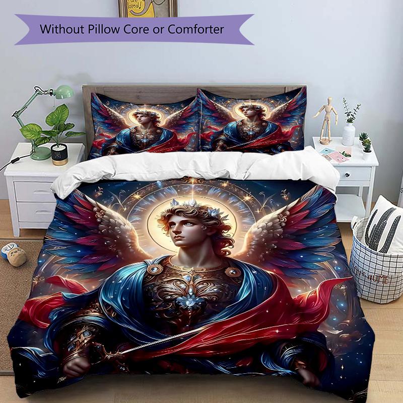 3pcs Anime Angel Wing Comforter Set with One Quilt Cover and Two Pillowcases (No Core) - Festive Gift for Bedroom Decor, Polyester Fabric, Anime Carto 135x200cm
3pcs Anime Angel Wing Comforter Set with One Quilt Cover and Two Pillowcases (No Core) - Festive Gift for Bedroom Decor, Polyester Fabric, Anime Carto 135x200cm