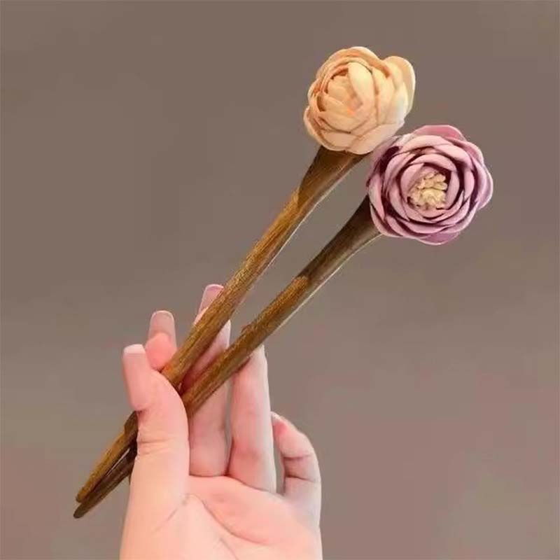 Chinese Style Pink Rose Flower Wood Hair Sticks For Women Girls Vintage Hanfu Cheongsam Hairpin Headwear Hair Accessories
Chinese Style Pink Rose Flower Wood Hair Sticks For Women Girls Vintage Hanfu Cheongsam Hairpin Headwear Hair Accessories