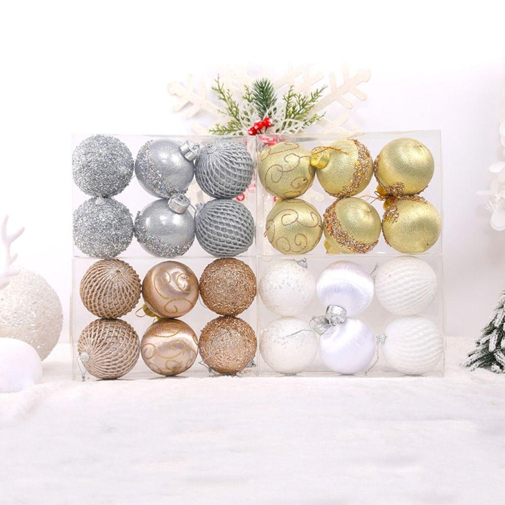 6pcs 8CM Christmas Ball Set Painted Christmas Tree Decoration Pendant Foam Mesh Ball Window
6pcs 8CM Christmas Ball Set Painted Christmas Tree Decoration Pendant Foam Mesh Ball Window