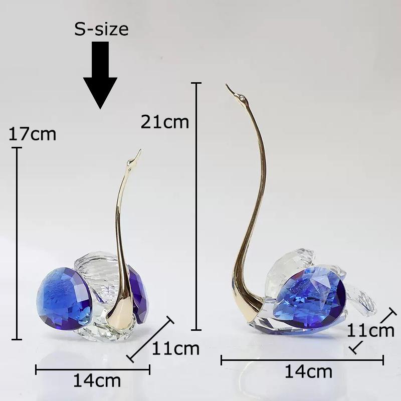Exquisite Transparent Crystal Swan Creative Art Ornaments Desk Decoration Golden Swan Sculpture Modern Home Decor Accessories
Exquisite Transparent Crystal Swan Creative Art Ornaments Desk Decoration Golden Swan Sculpture Modern Home Decor Accessories