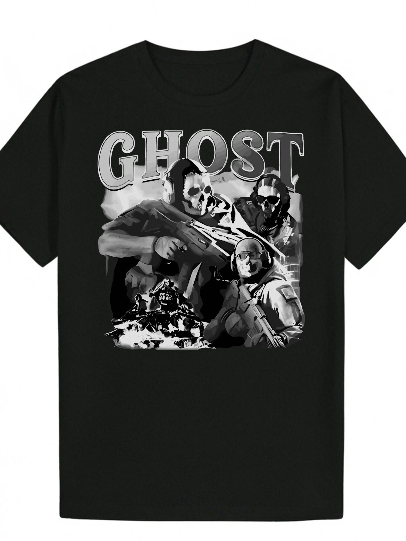 MenS Tactical Graphic TShirt Black Bold GHOST Text MilitaryThemed Casual Shirt Breathable Round Neck Tee for Everyday Events 4XL
MenS Tactical Graphic TShirt Black Bold GHOST Text MilitaryThemed Casual Shirt Breathable Round Neck Tee for Everyday Events 4XL