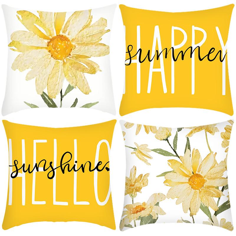 New Linen Short Plush Green Plant Plant Daisy Printed Letter Print Pillow Case Home Sofa 45 * 45Cm pillowcase
New Linen Short Plush Green Plant Plant Daisy Printed Letter Print Pillow Case Home Sofa 45 * 45Cm pillowcase