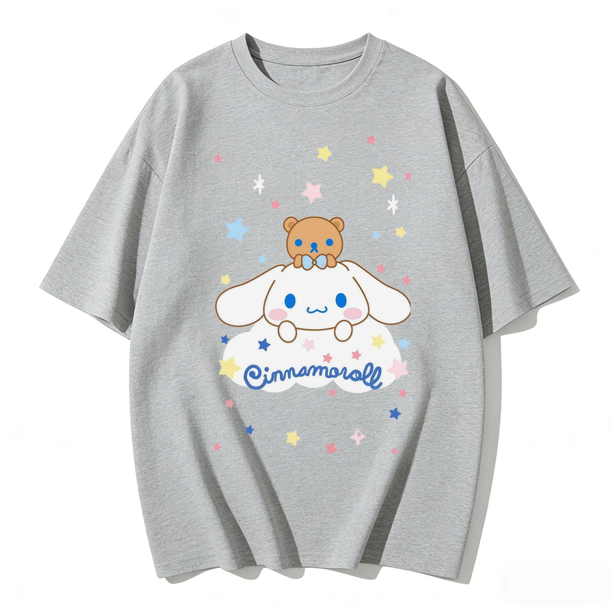 2026 New Cinnamoroll Teddy Bear Star Cartoon Print Tshirt Family Matching Outfits Casual Short Sleeve Tee for Women Unisex Kids S
2026 New Cinnamoroll Teddy Bear Star Cartoon Print Tshirt Family Matching Outfits Casual Short Sleeve Tee for Women Unisex Kids S