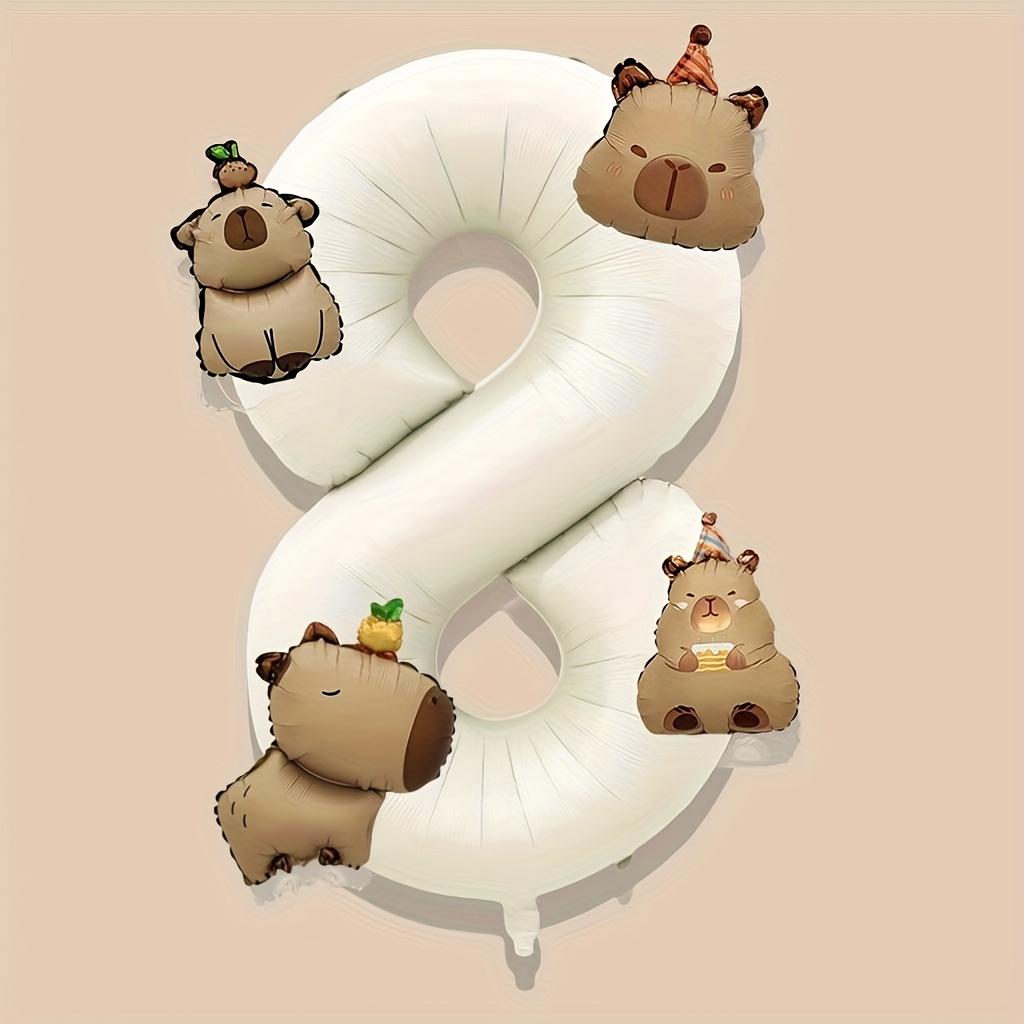 1Set Cute Mini Capybara Balloon 40 Inch Cream White Number 0-9 Birthday Balloon Set Party Decoration Festival Photography Props 40inch
1Set Cute Mini Capybara Balloon 40 Inch Cream White Number 0-9 Birthday Balloon Set Party Decoration Festival Photography Props 40inch