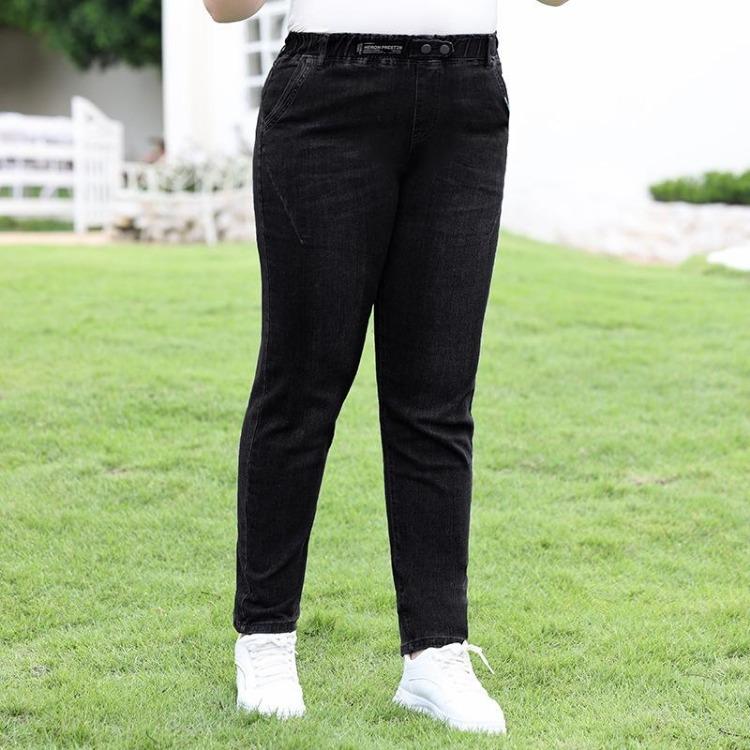 Spring Women Big Size Jeans High Quality Stretch Fabric Slim Cotton Denim Elastic Waist Trousers Blue Black XL чёрный
Spring Women Big Size Jeans High Quality Stretch Fabric Slim Cotton Denim Elastic Waist Trousers Blue Black XL чёрный