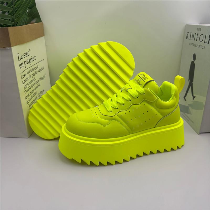 Модные Новые Мужские Флуоресцентно-Зеленые Универсальные Туфли на Высокой Платформе на Шнуровке Повседневные Мужские Модные Лоферы Спортивные Кроссовки для Ходьбы 38
Модные Новые Мужские Флуоресцентно-Зеленые Универсальные Туфли на Высокой Платформе на Шнуровке Повседневные Мужские Модные Лоферы Спортивные Кроссовки для Ходьбы 38