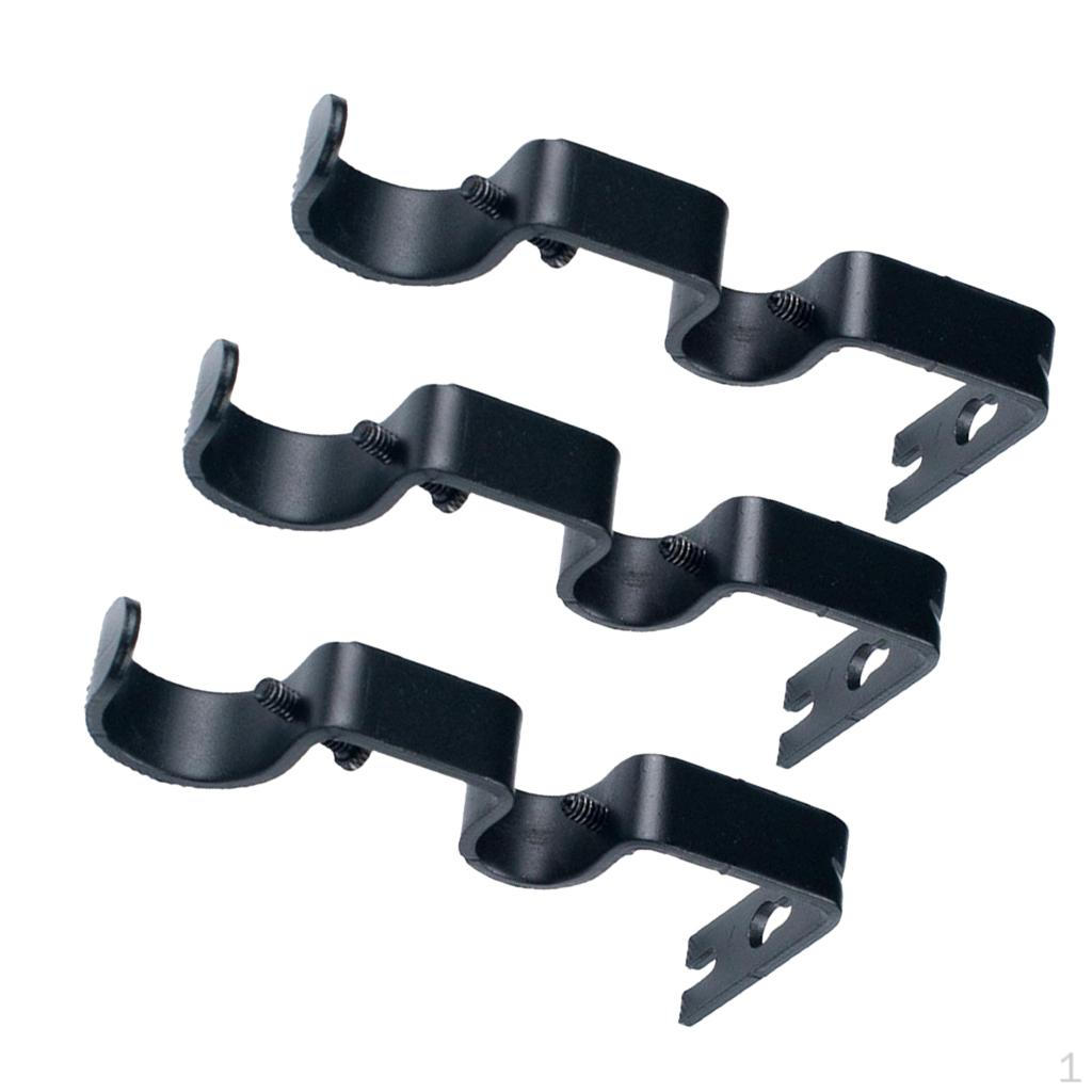 3 Pcs. Black Curtain Rod Wall Bracket Hook Holder Mounting чорний
3 Pcs. Black Curtain Rod Wall Bracket Hook Holder Mounting чорний