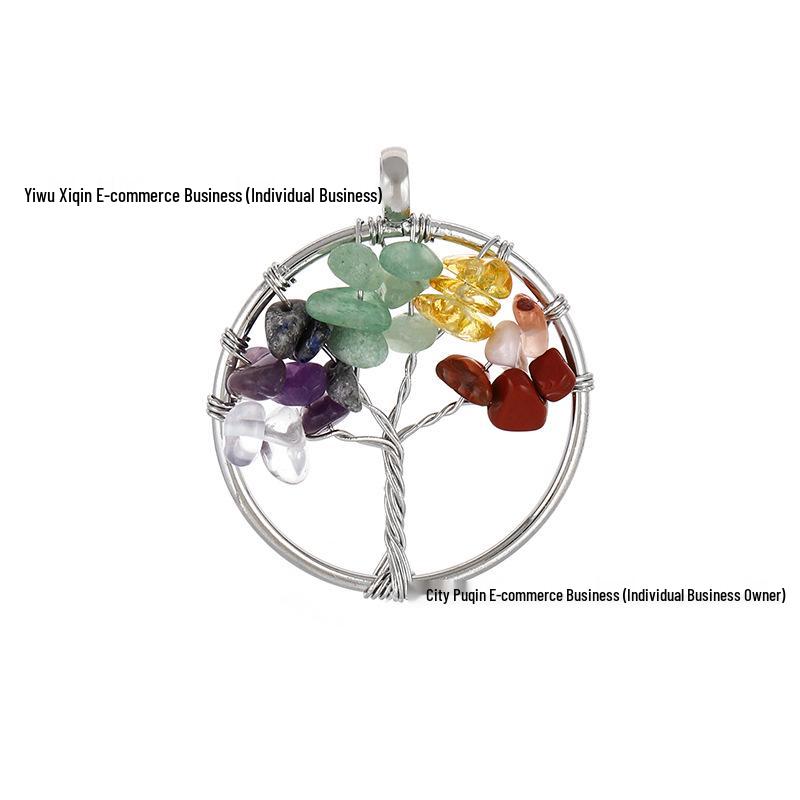 Ожерелье-подвеска «Семицветное хрустальное Дерево жизни» - Ювелирные изделия из камней, обернутых круглой проволокой
Ожерелье-подвеска «Семицветное хрустальное Дерево жизни» - Ювелирные изделия из камней, обернутых круглой проволокой