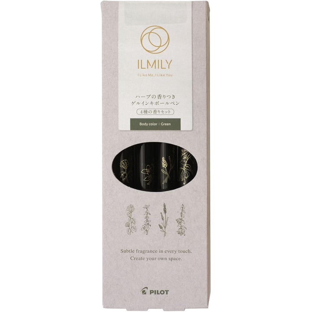 ILMILY Scented Gel Ink Ballpoint Pen Set Green 4 Fragrance Variants Writing Instruments
ILMILY Scented Gel Ink Ballpoint Pen Set Green 4 Fragrance Variants Writing Instruments