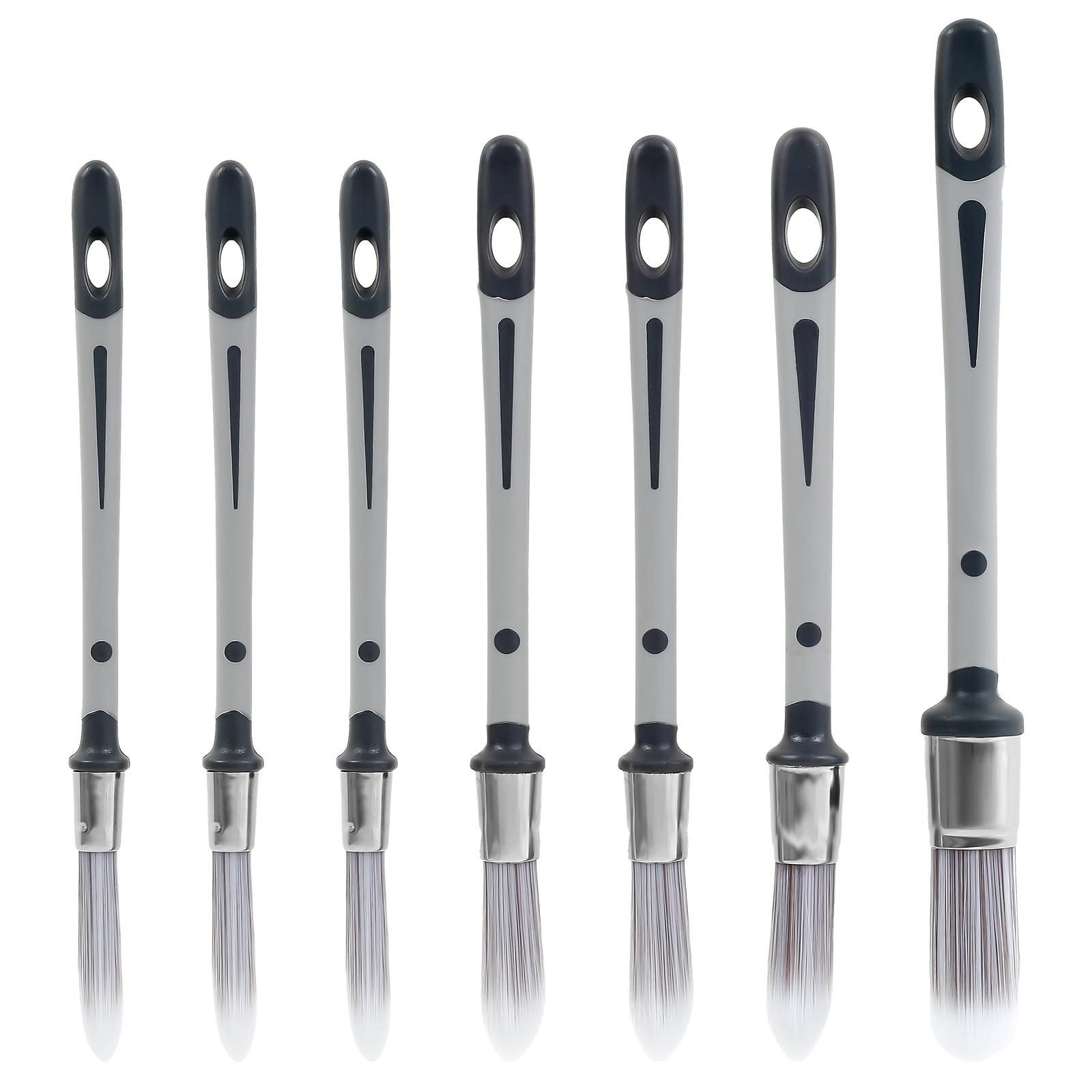 7Pcs Small Paint Brushes Trim Paint Brush Edge Painting Tool 0.45/0.6/0.75/0.8Inch PP Handle Trim Brush for Detail Areas Windows
7Pcs Small Paint Brushes Trim Paint Brush Edge Painting Tool 0.45/0.6/0.75/0.8Inch PP Handle Trim Brush for Detail Areas Windows