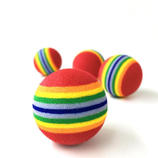 Rainbow Striped Ball Pet Chewing Biting Chasing Puppy Dog Cat Play Fetch Toy M
Rainbow Striped Ball Pet Chewing Biting Chasing Puppy Dog Cat Play Fetch Toy M