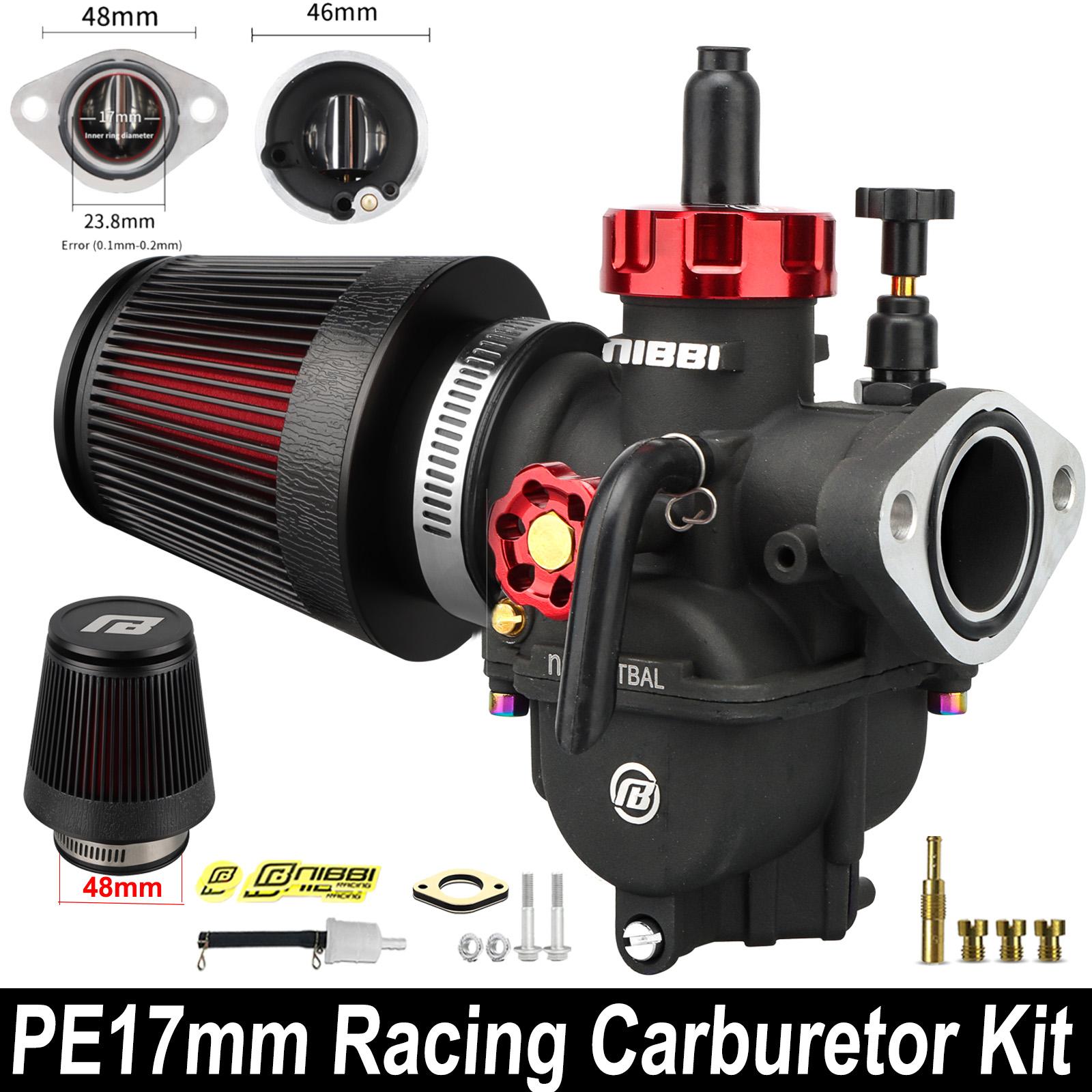 NIBBI Motorcycle PE Flange Carburetor With CNC Straight head Air Filter Kit for KTM Honda 2T 4T Motocross Carb Jets ModifiedPart PE17FL Racing Kit
NIBBI Motorcycle PE Flange Carburetor With CNC Straight head Air Filter Kit for KTM Honda 2T 4T Motocross Carb Jets ModifiedPart PE17FL Racing Kit