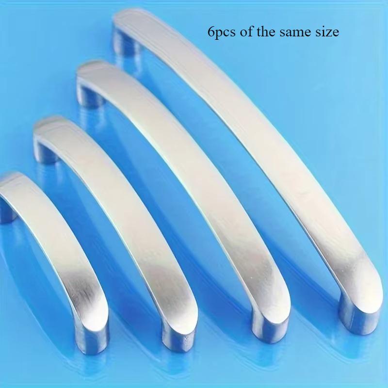 6pc Modern Brushed Aluminum Cabinet Handles, Suitable for cabinets, drawers handles - Upgrade Your Kitchen with Style! Hole spacing 6.4cm
6pc Modern Brushed Aluminum Cabinet Handles, Suitable for cabinets, drawers handles - Upgrade Your Kitchen with Style! Hole spacing 6.4cm