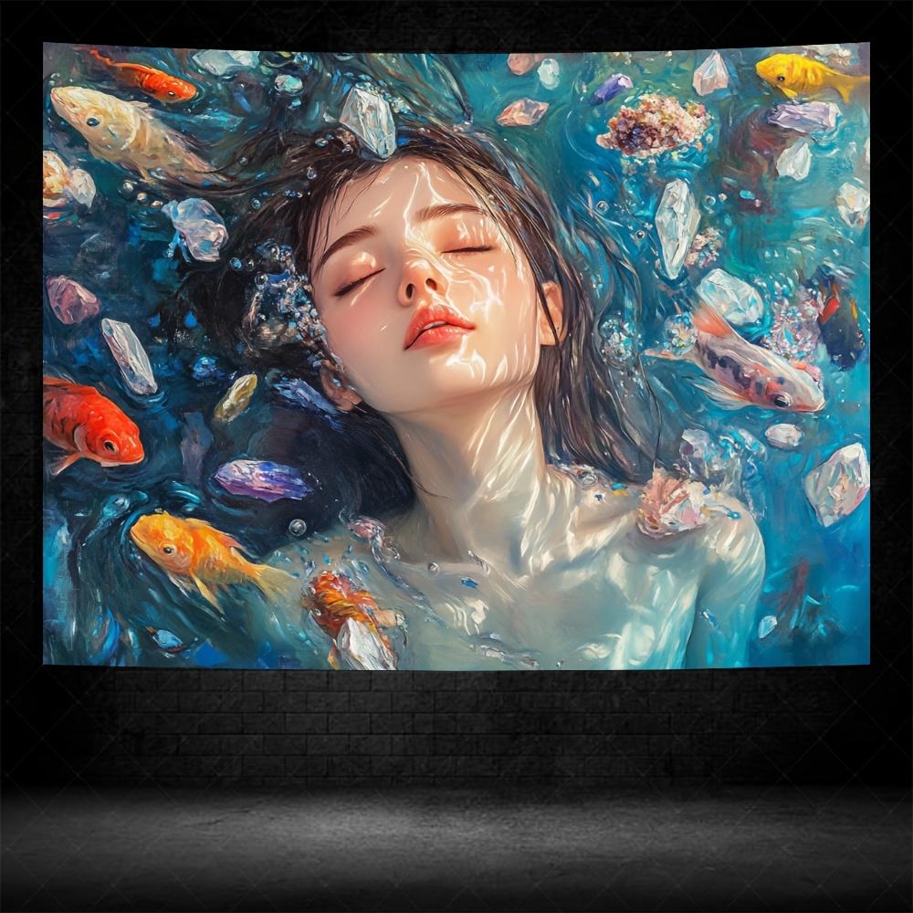 Enchanted Woman Tapestry Serene Water Colorful FishCrystalsEthereal Glow Soft Breeze for Mystical and Tranquil Home Decor 74x94cm(29x37in)
Enchanted Woman Tapestry Serene Water Colorful FishCrystalsEthereal Glow Soft Breeze for Mystical and Tranquil Home Decor 74x94cm(29x37in)