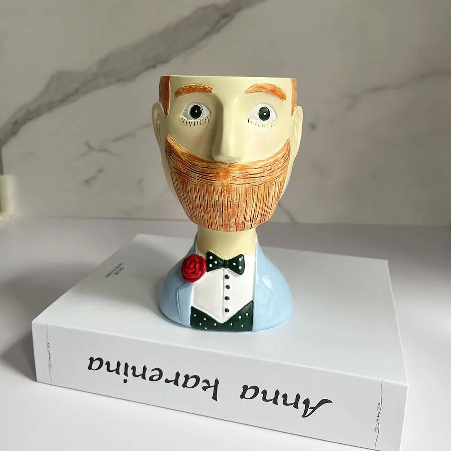 European Style Portrait Flower Pots Creative Plant Pot Men and Women s Resin Crafts Sculptures Gardens Home Decoration Gifts
European Style Portrait Flower Pots Creative Plant Pot Men and Women s Resin Crafts Sculptures Gardens Home Decoration Gifts