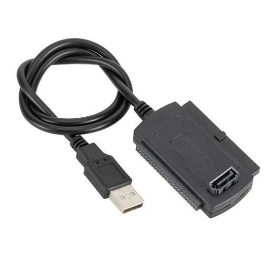 Универсальный USB 2.0 to IDE/SATA адаптер-кабель для жесткого диска (три в одном) Cable
Универсальный USB 2.0 to IDE/SATA адаптер-кабель для жесткого диска (три в одном) Cable