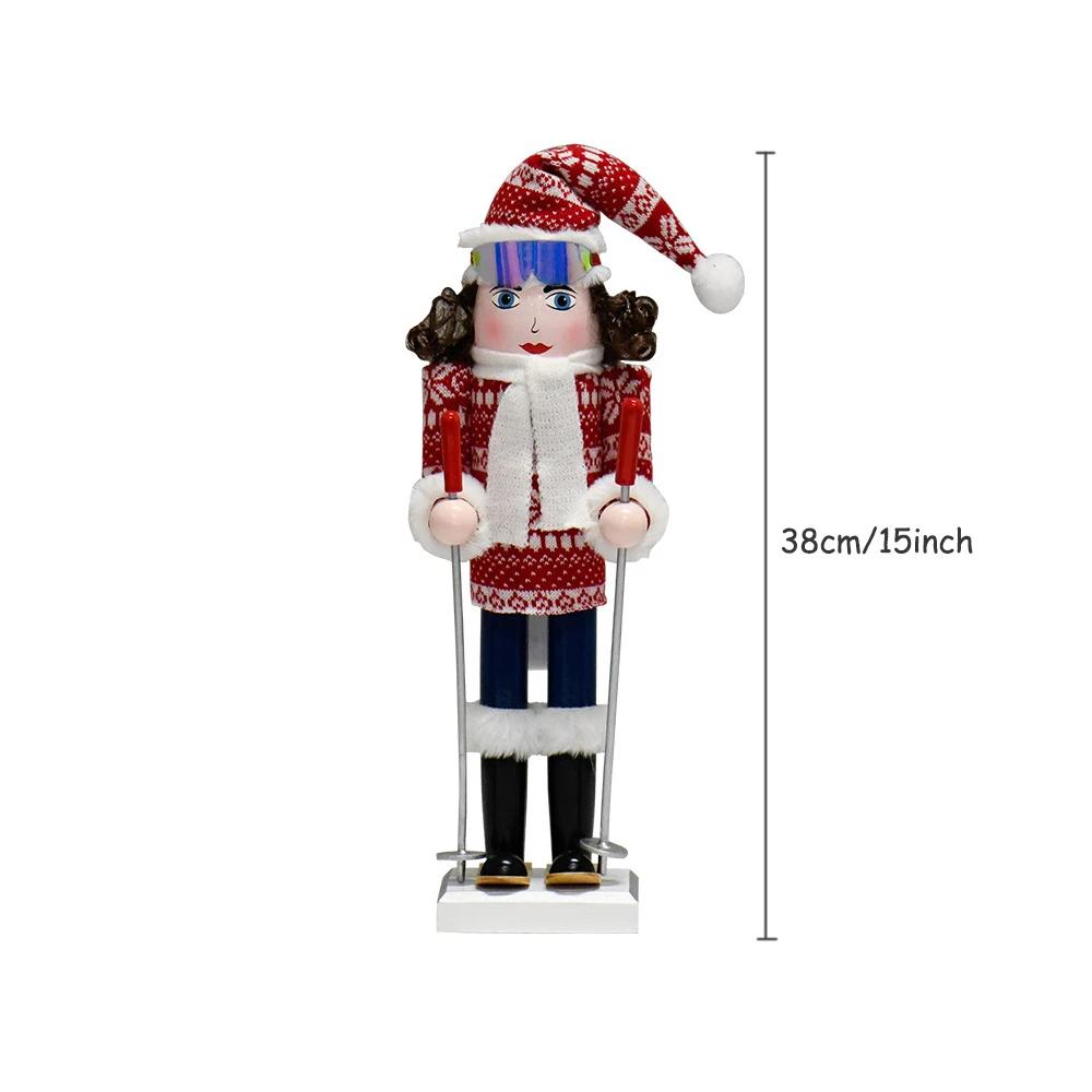 38cm/15inch Festive Christmas Nutcracker Ornaments, Wooden Handmade Puppet Collectible Figure Ideal for Home Decor & Gift Giving
38cm/15inch Festive Christmas Nutcracker Ornaments, Wooden Handmade Puppet Collectible Figure Ideal for Home Decor & Gift Giving