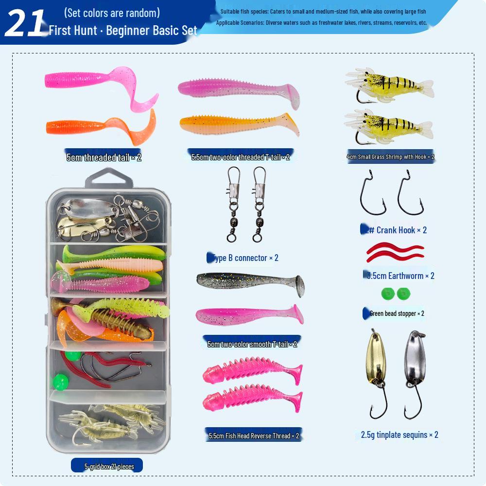 Lead-Weighted Shrimp Soft and Hard Lures Jig Head Kits
Lead-Weighted Shrimp Soft and Hard Lures Jig Head Kits