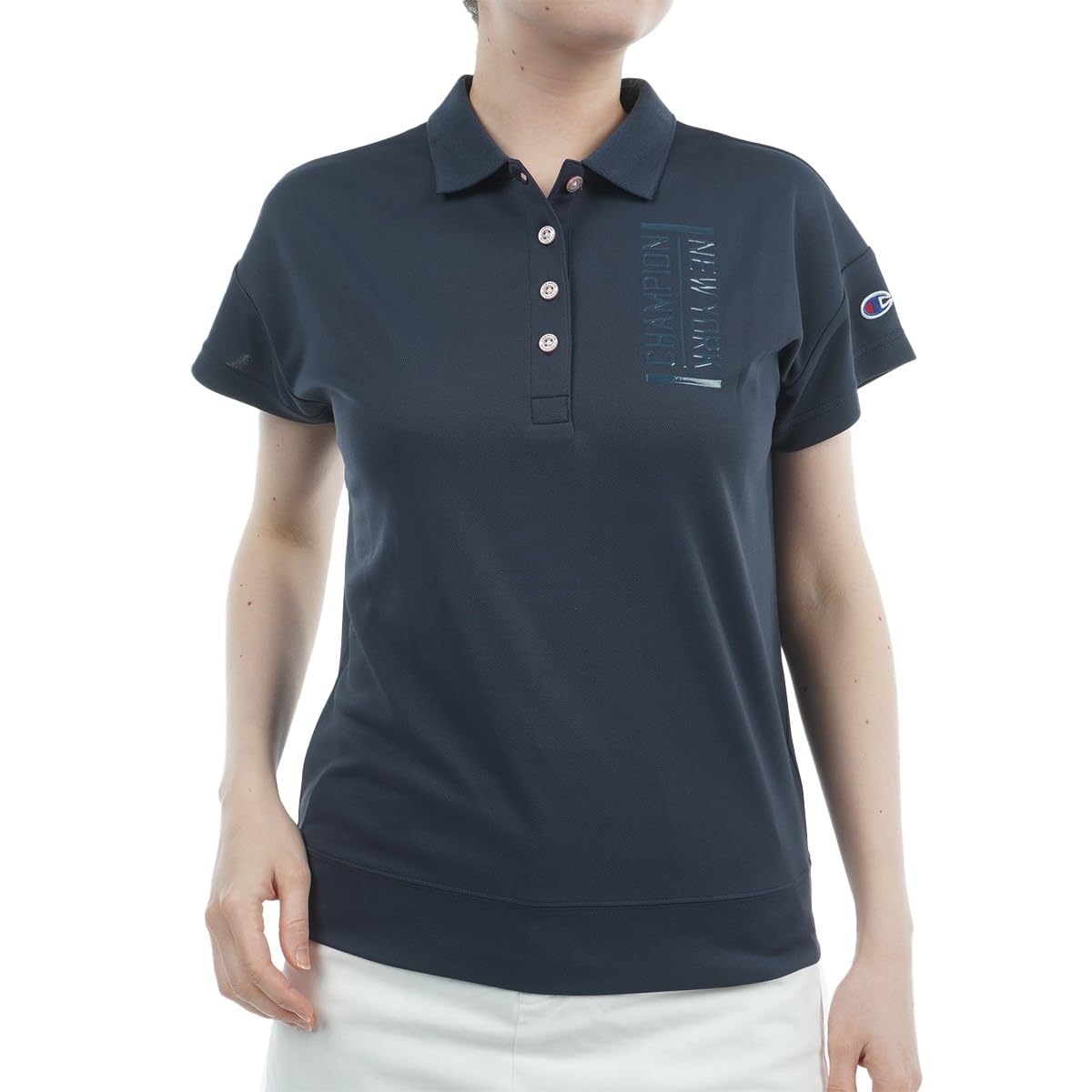 Champion Женская рубашка поло с коротким рукавом UV Gel темно-синяя, V-образный вырез, дышащая, теплоотражающая, защита, быстросохнущая, с принтом, (CW-BG308)
Champion Женская рубашка поло с коротким рукавом UV Gel темно-синяя, V-образный вырез, дышащая, теплоотражающая, защита, быстросохнущая, с принтом, (CW-BG308)