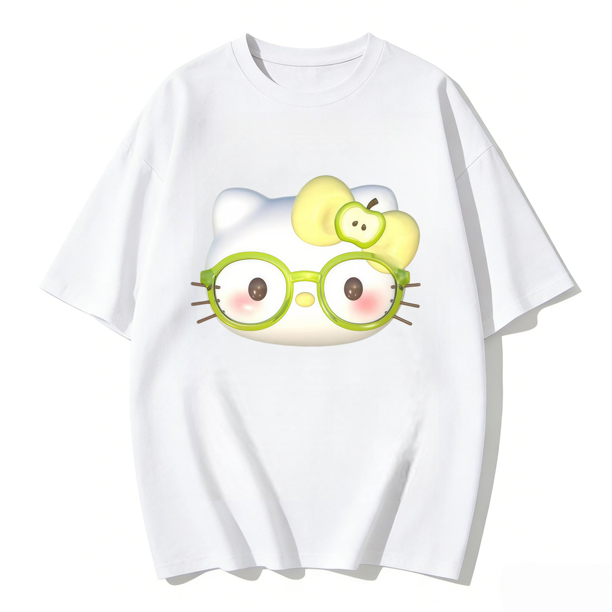 2026 Hello Kitty Cartoon Printed Short Sleeve Summer Cotton Tshirts Womens Family Matching Outfits Tops Tee Trendy Y2k Tops S
2026 Hello Kitty Cartoon Printed Short Sleeve Summer Cotton Tshirts Womens Family Matching Outfits Tops Tee Trendy Y2k Tops S
