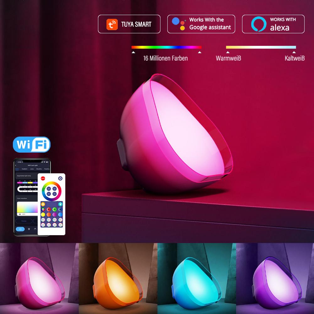Wi-Fi Умная настольная лампа Прикроватная лампа RGB Музыка Ритм Ночной свет Работает с Alexa Google Настольный светильник для спальни Вечеринка Игровая комната
Wi-Fi Умная настольная лампа Прикроватная лампа RGB Музыка Ритм Ночной свет Работает с Alexa Google Настольный светильник для спальни Вечеринка Игровая комната