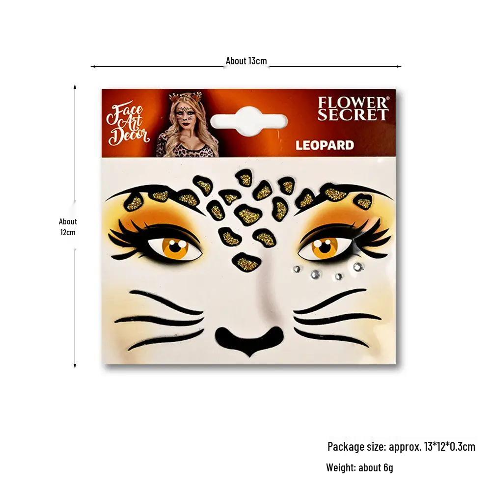 Дитячий набір на Хелловін: Маскарадна пов язка з головою леопарда та вушка кота зі стікерами для обличчя
Дитячий набір на Хелловін: Маскарадна пов язка з головою леопарда та вушка кота зі стікерами для обличчя