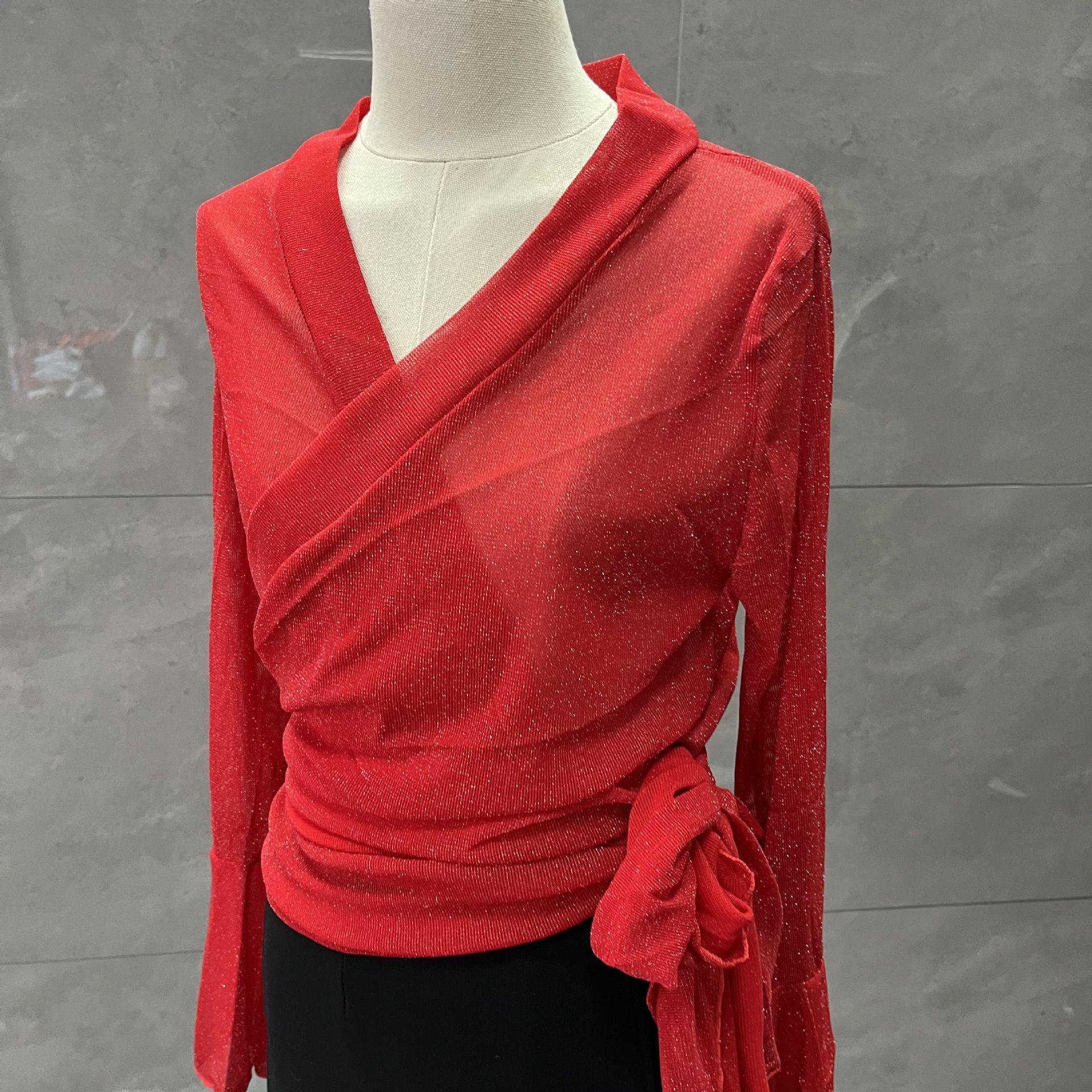 Slim Fit V-Neck Bell Sleeve Mesh Cardigan – Sexy, High Elasticity Top for Spring & Autumn L (Recommended for ~115 lbs)
Slim Fit V-Neck Bell Sleeve Mesh Cardigan – Sexy, High Elasticity Top for Spring & Autumn L (Recommended for ~115 lbs)