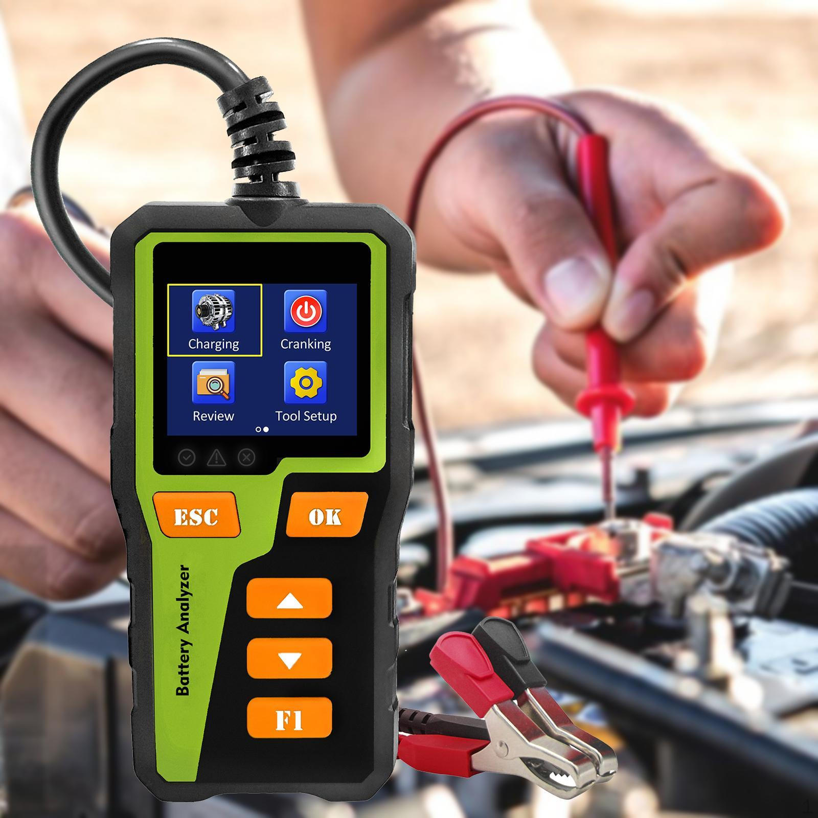 Digital Car Tester Auto Cranking and Charging System Test 10 Languages Supported Analyzer for
Digital Car Tester Auto Cranking and Charging System Test 10 Languages Supported Analyzer for