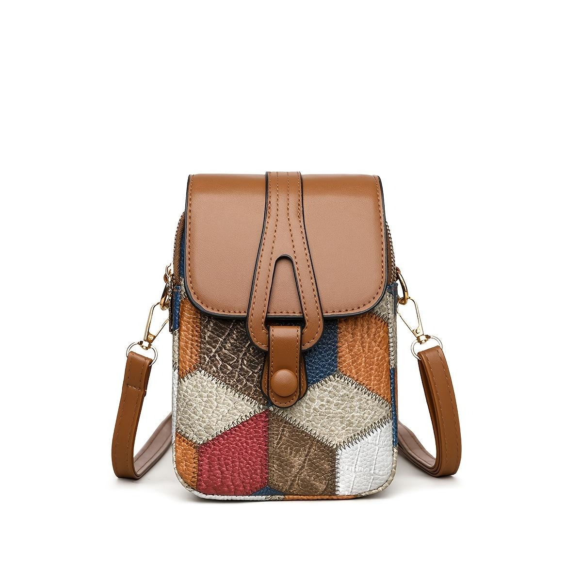 Женская винтажная сумка-мессенджер с геометрическим узором, стеганая вышитая сумка через плечо с регулируемым ремешком, застежка-молния, деталь окраски края коричневый
Женская винтажная сумка-мессенджер с геометрическим узором, стеганая вышитая сумка через плечо с регулируемым ремешком, застежка-молния, деталь окраски края коричневый