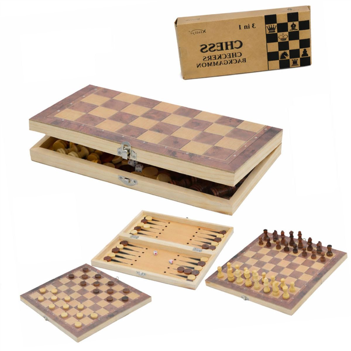 A foldable educational board for playing territory and wooden, (29cm) chess, games, more.
A foldable educational board for playing territory and wooden, (29cm) chess, games, more.