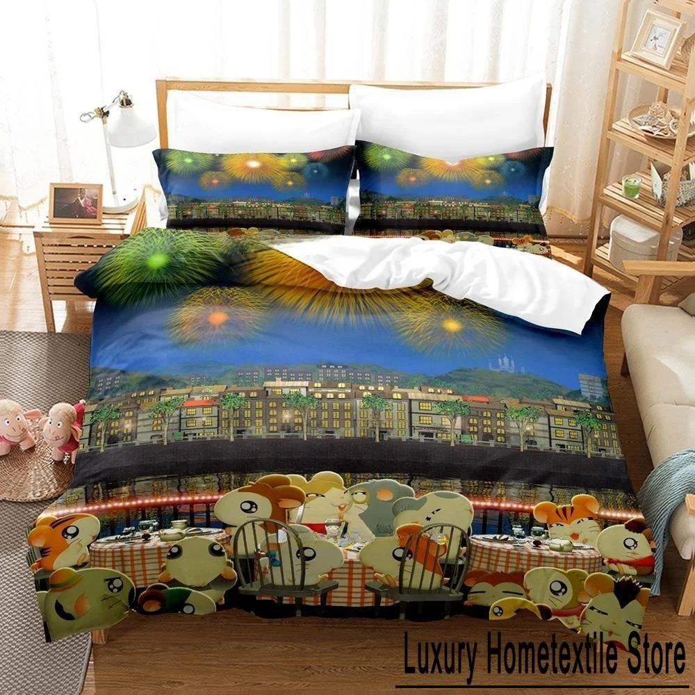 3D Printed Cartoon Animal Hamtaro Bedding Set Single Twin Full Queen King Size Bed Set Adult Kid Bedroom Duvet cover Sets Tool 70x133cm 2pcs
3D Printed Cartoon Animal Hamtaro Bedding Set Single Twin Full Queen King Size Bed Set Adult Kid Bedroom Duvet cover Sets Tool 70x133cm 2pcs