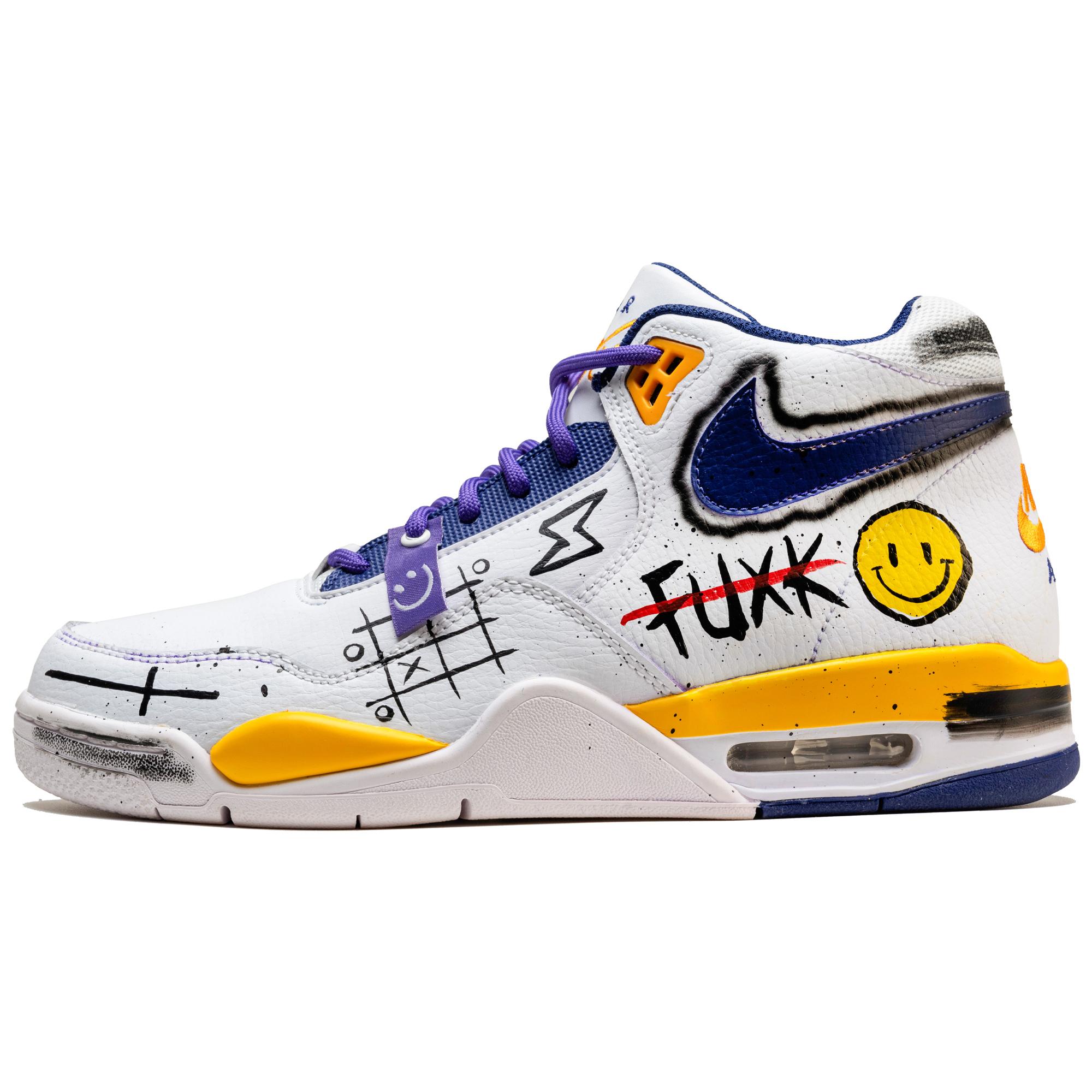 Nike Flight Legacy Mid top Vintage Basketball Shoes Men s White Purple Yellow BQ4212-102(TeamF-) 43
Nike Flight Legacy Mid top Vintage Basketball Shoes Men s White Purple Yellow BQ4212-102(TeamF-) 43