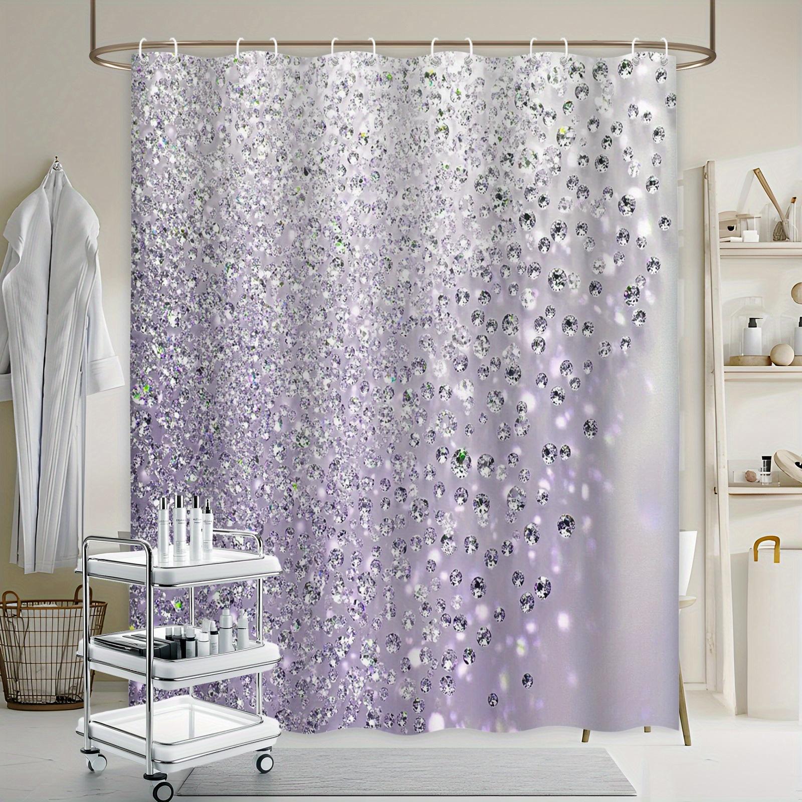 Sparkling Diamond Shower Curtain Purple Glitter Pattern Luxury Design Waterproof Fabric Elegant Bathroom Decor W60H190(CM)-1 Pcs
Sparkling Diamond Shower Curtain Purple Glitter Pattern Luxury Design Waterproof Fabric Elegant Bathroom Decor W60H190(CM)-1 Pcs