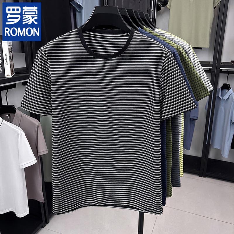 Romon Men s Striped Short Sleeve T-Shirt 115/XL
Romon Men s Striped Short Sleeve T-Shirt 115/XL