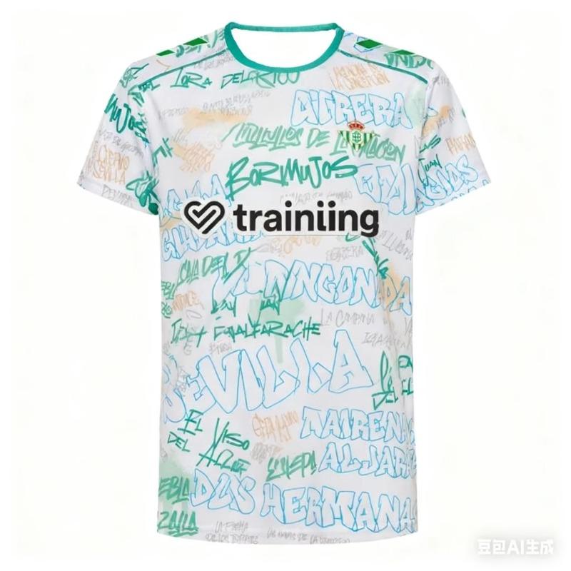25-26 Real Betis White Graffiti Training Jersey, Breathable, Casual, Suitable for Boys, Girls, and Children L
25-26 Real Betis White Graffiti Training Jersey, Breathable, Casual, Suitable for Boys, Girls, and Children L